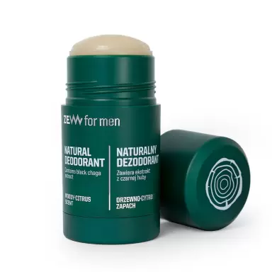 Dezodorant w sztyfcie z czarną hubą | ZEW for men