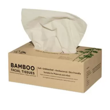 Chusteczki higieniczne bambusowe w pudełku, 3-warstwowe | Zuzii