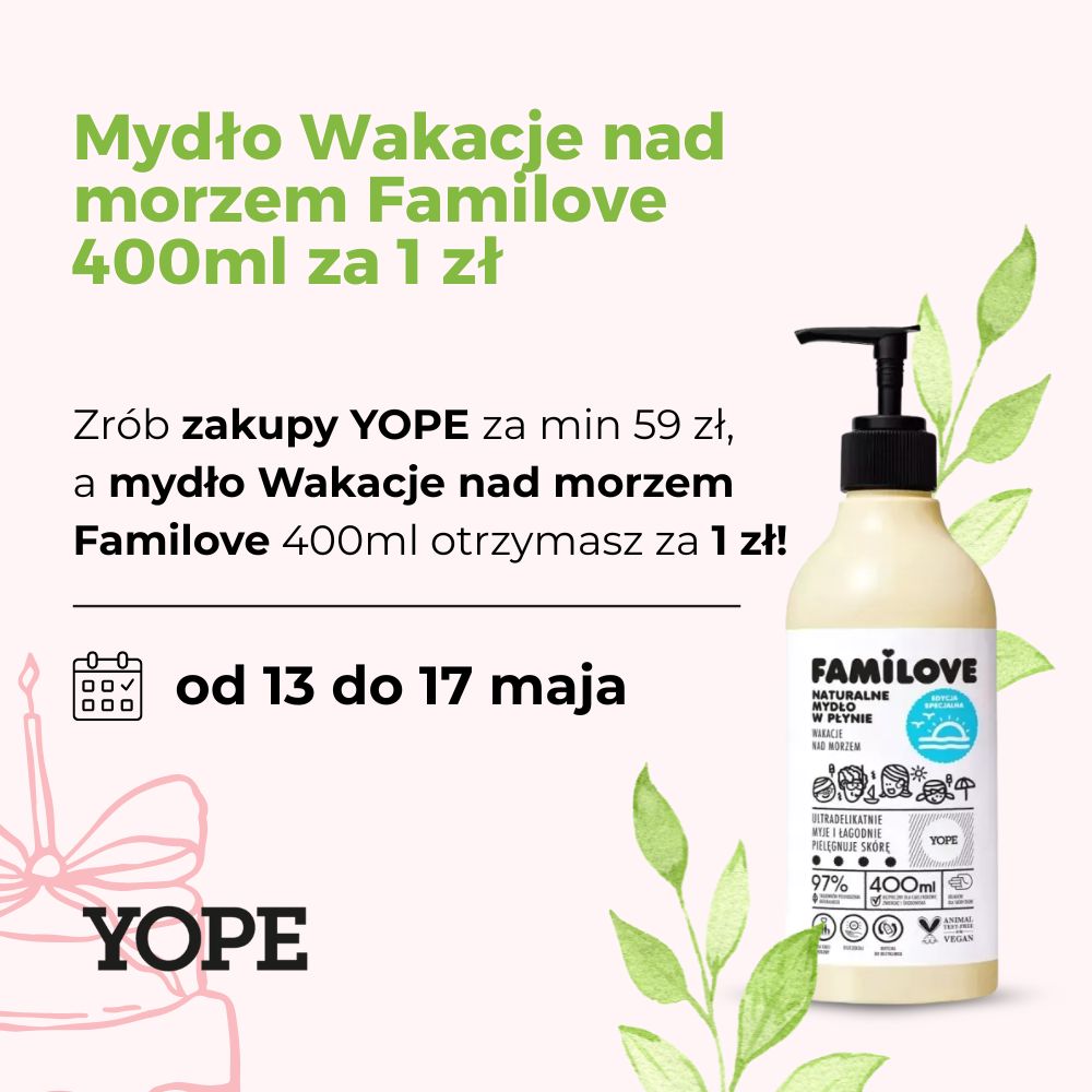 Mydło Wakacje nad morzem Familove 400ml za 1 zł