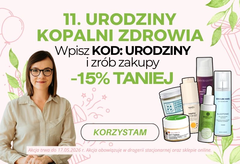 Przejdź do -15% z kodem URODZINY
