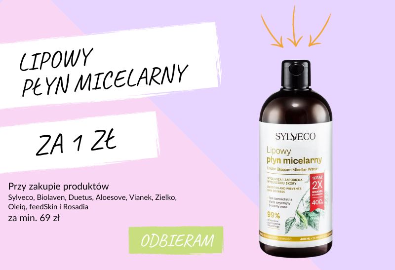 przejdź do Lipowy płyn micelarny Sylveco za 1 zł