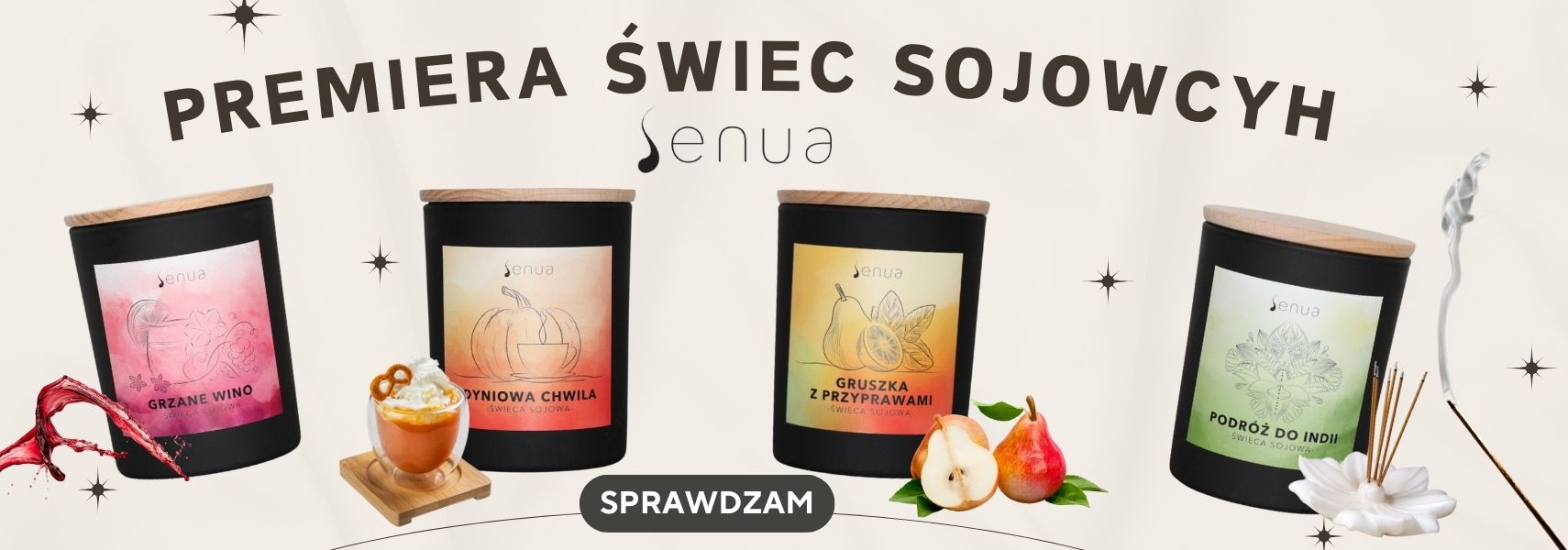 Świece sojowe Senua