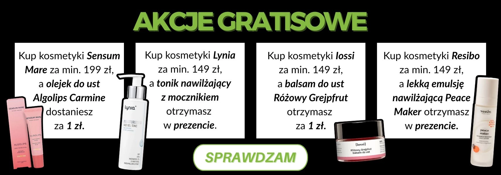 Przejdź do Promocje gratisowe na Black Week