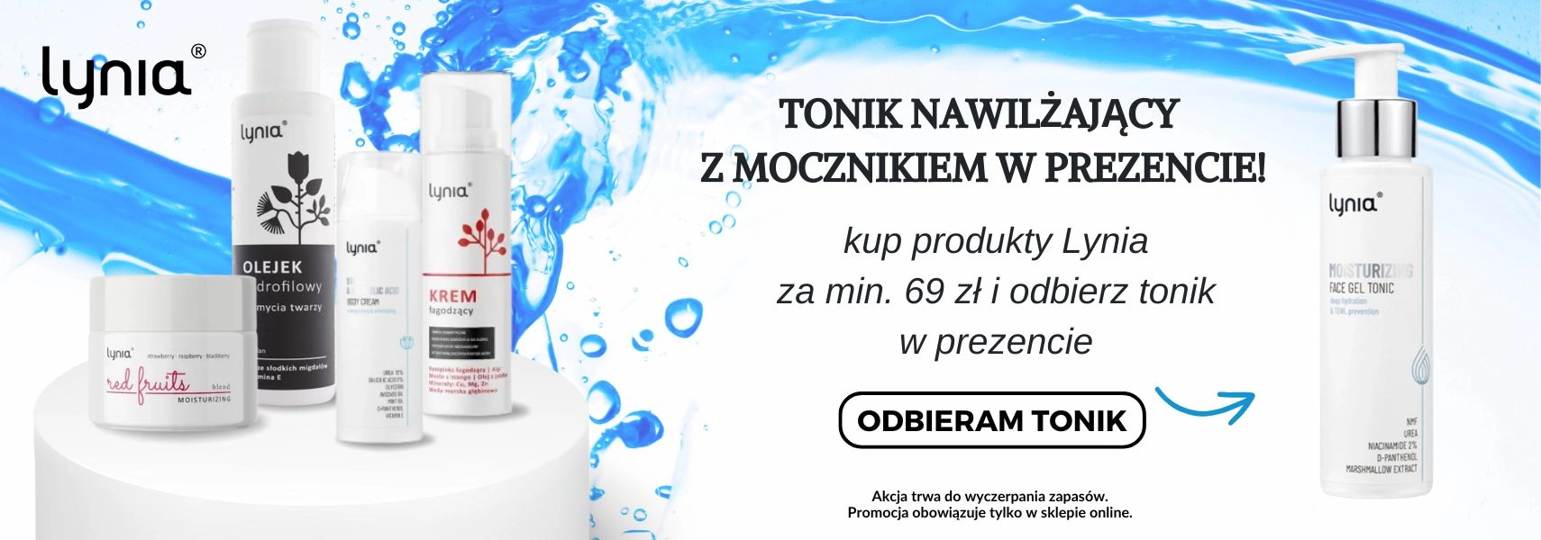 Tonik nawilżający z mocznikiem Lynia GRATIS