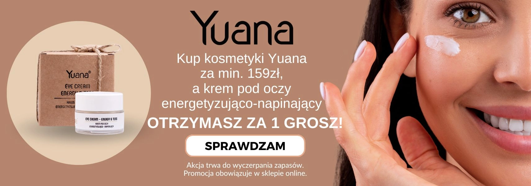 Krem pod oczy Yuana 15ml ZA 1 GROSZ!