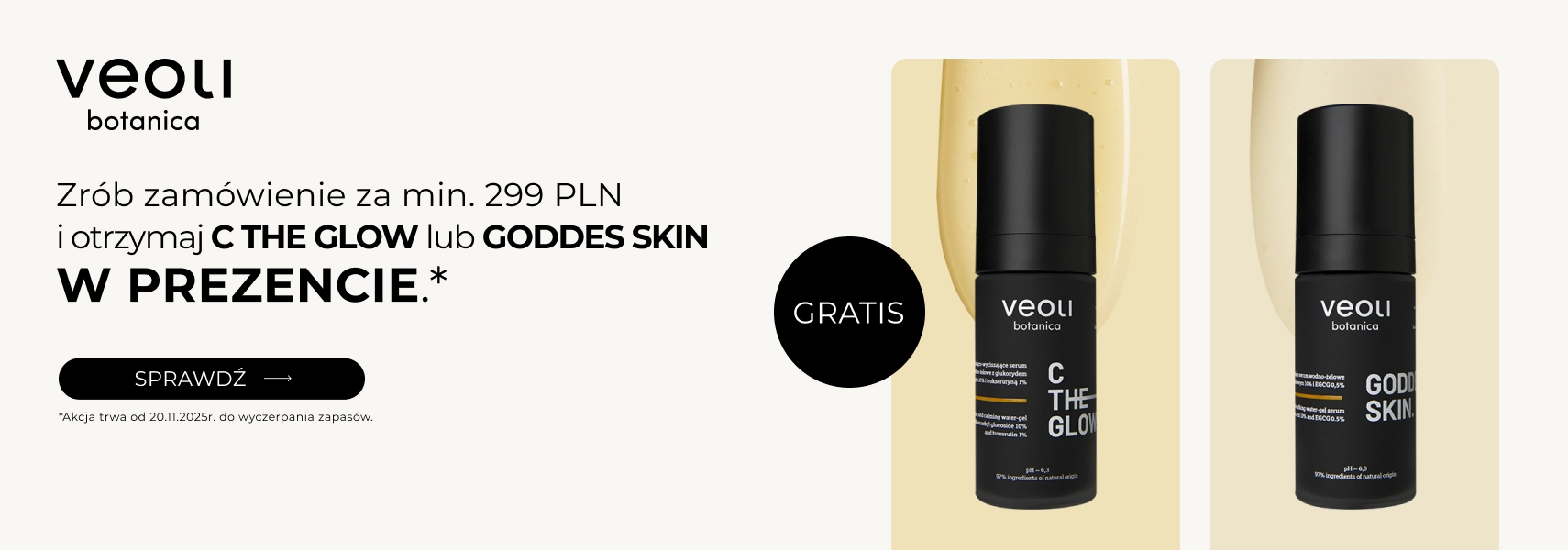 Serum Goddes Skin lub C The Glow Veoli Botanica GRATIS