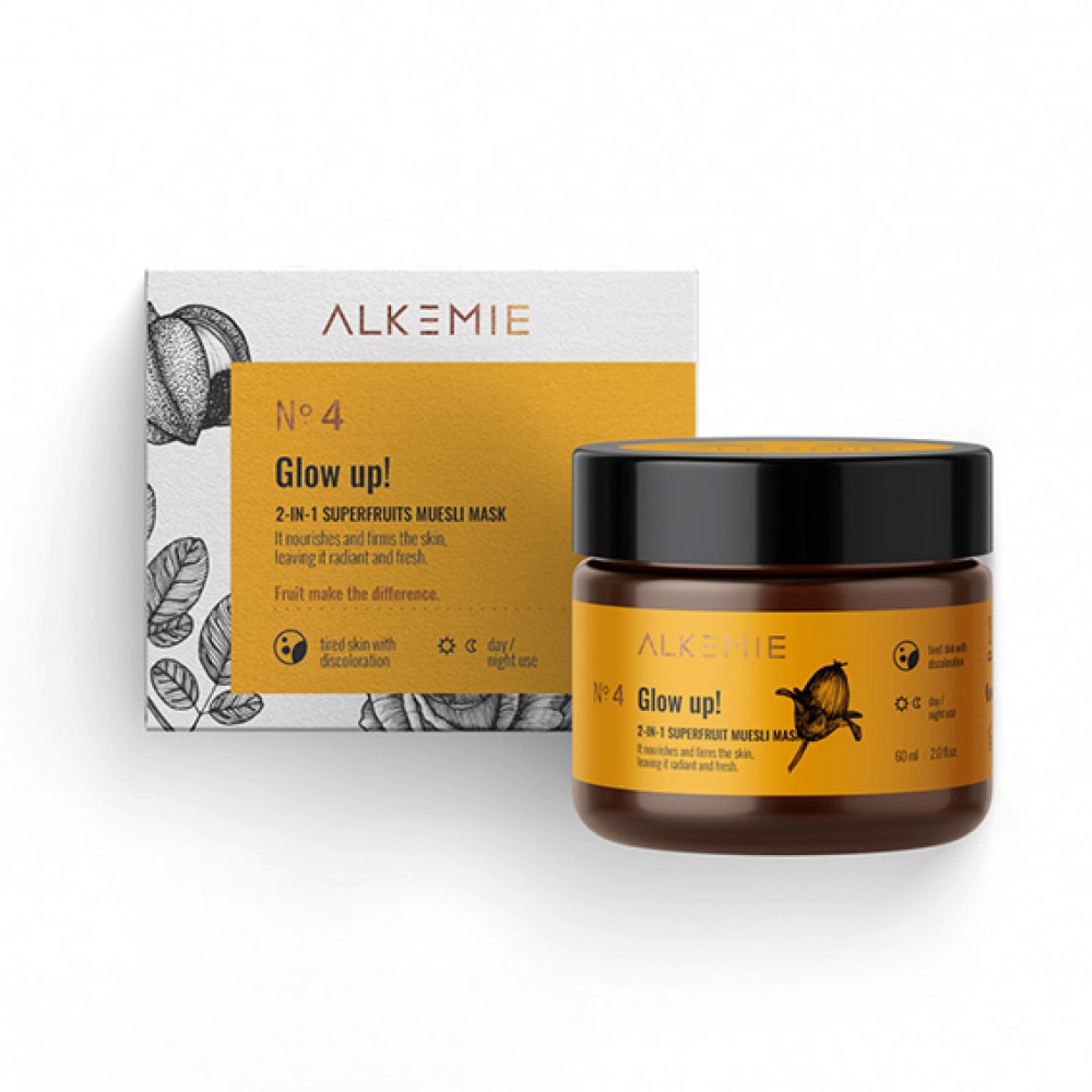 NATURE'S TREASURE 2w1 peeling - maska z superowocami  Glow up! | Alkmie
