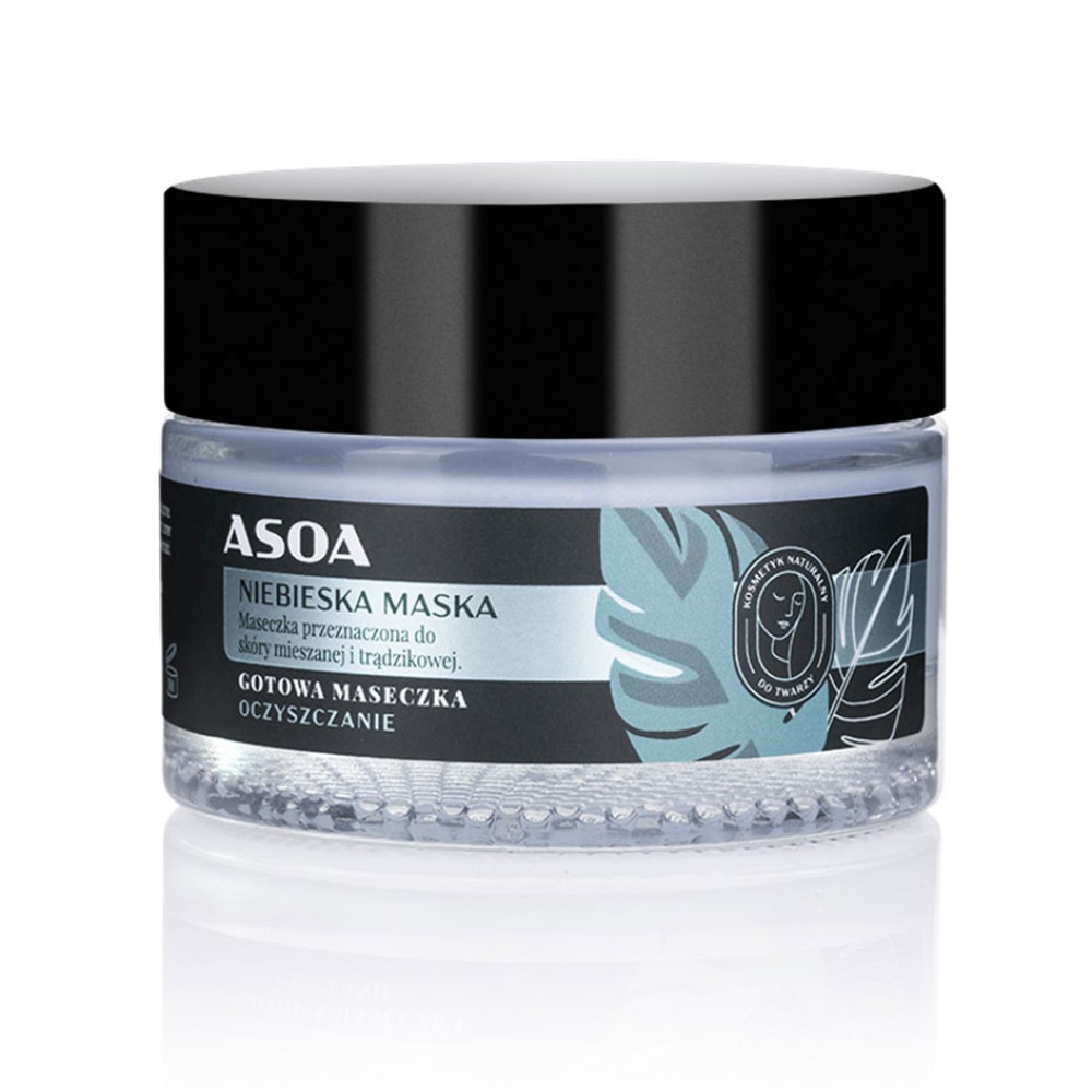 Maseczka do twarzy - Niebieska Maska | Asoa