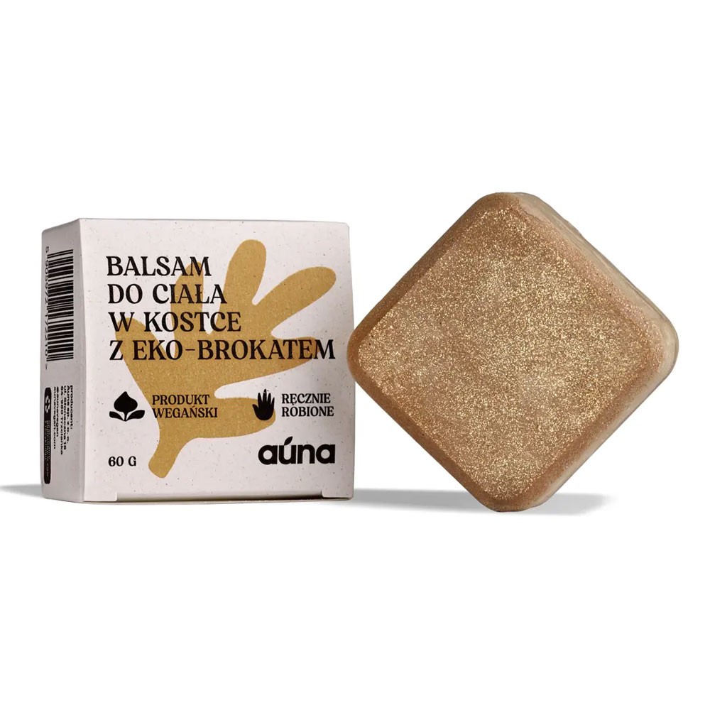 Balsam do ciała w kostce z eko-brokatem | Auna