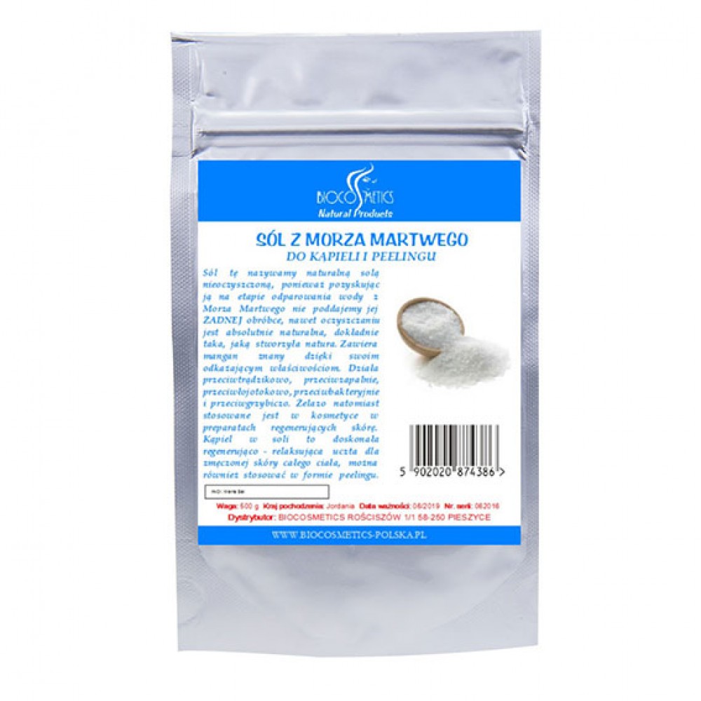 Nieoczyszczona sól z Morza Martwego do kąpieli i peelingu | Biocosmetics