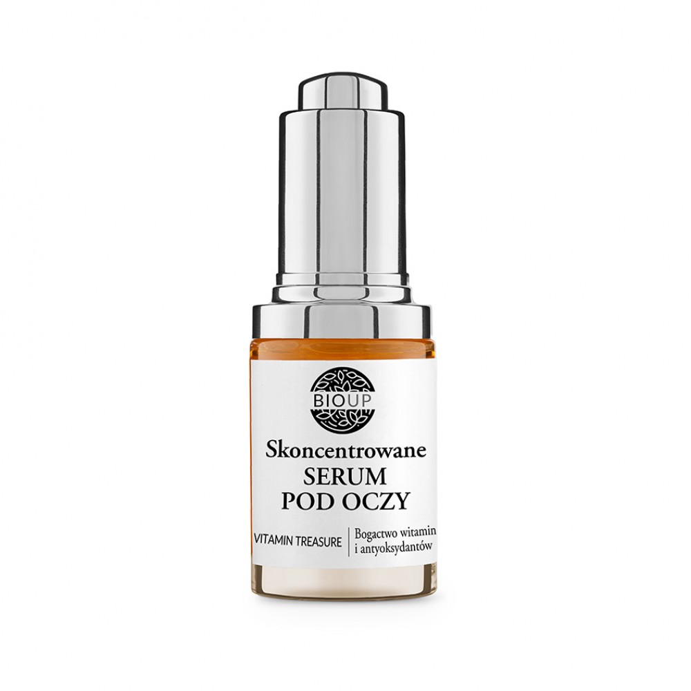 Skoncentrowane serum pod oczy VITAMIN TREASURE z retinolem, witaminą C i koenzymem Q10 | BIOUP