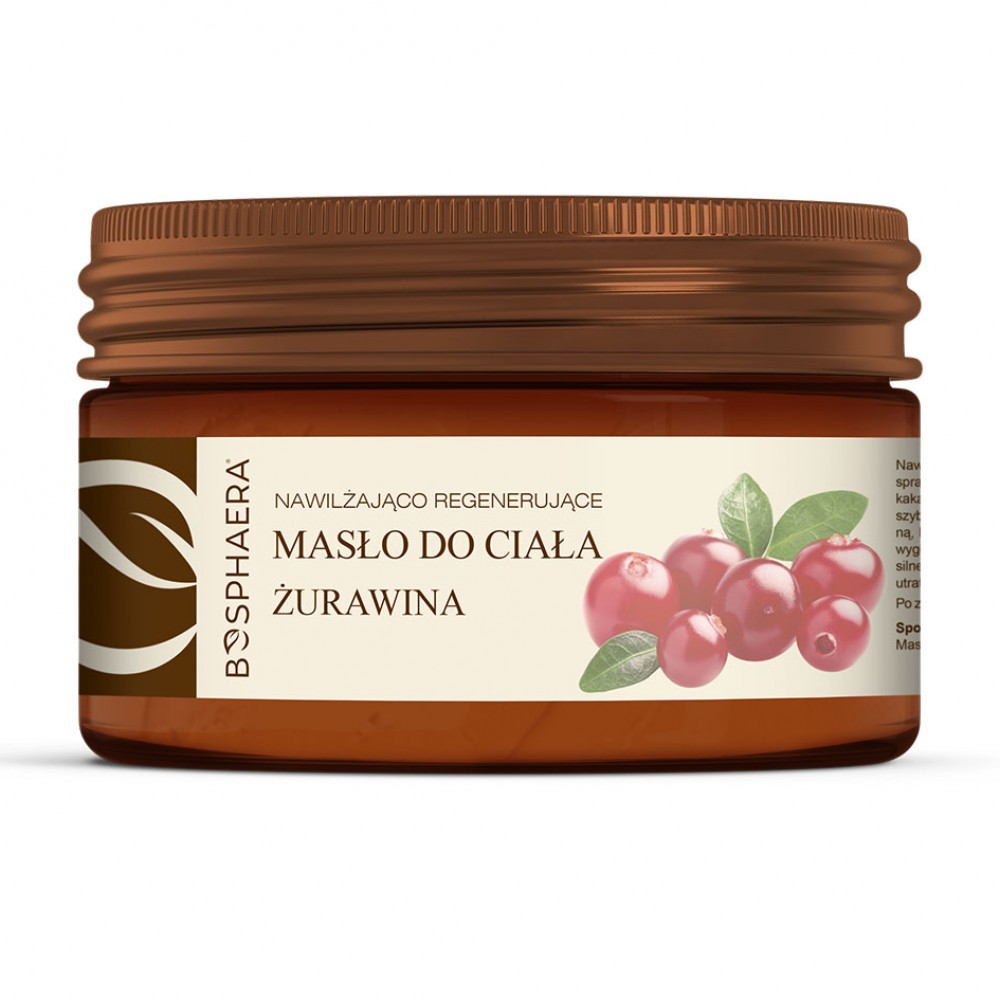 Nawilżająco - regenerujące masło do ciała Żurawina | Bosphaera