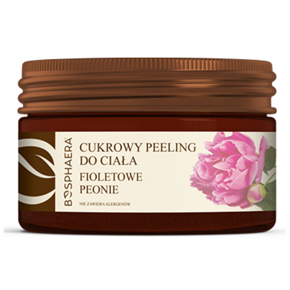 Cukrowy peeling do ciała Fioletowe Peonie | Bosphaera