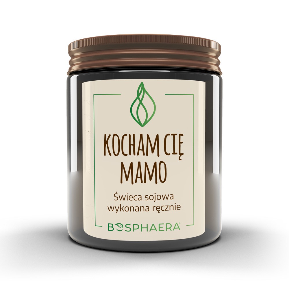 Sojowa świeca zapachowa Kocham Cię Mamo | Bosphaera