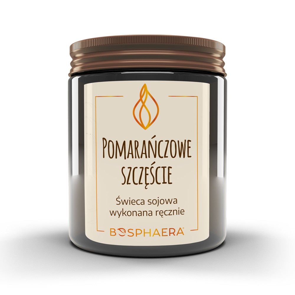 Sojowa świeca zapachowa Pomarańczowe Szczęście | Bosphaera