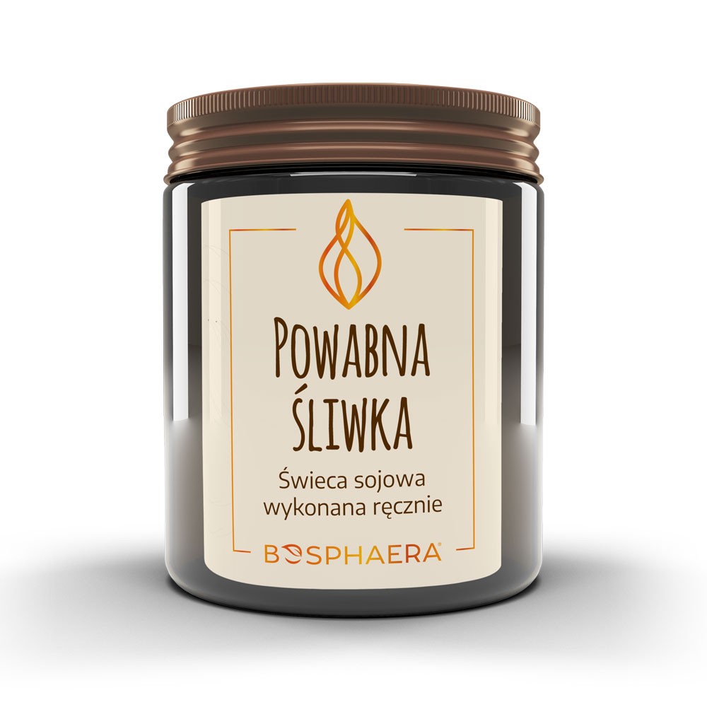 Sojowa świeca zapachowa Powabna Śliwka | Bosphaera
