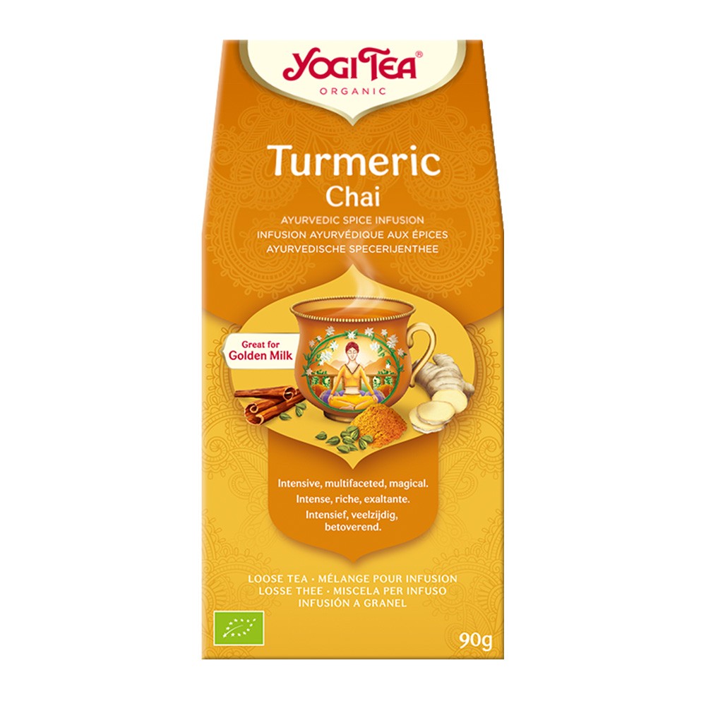Herbata ajurwedyjska Czaj z Kurkumą TURMERIC CHAI | Yogi Tea