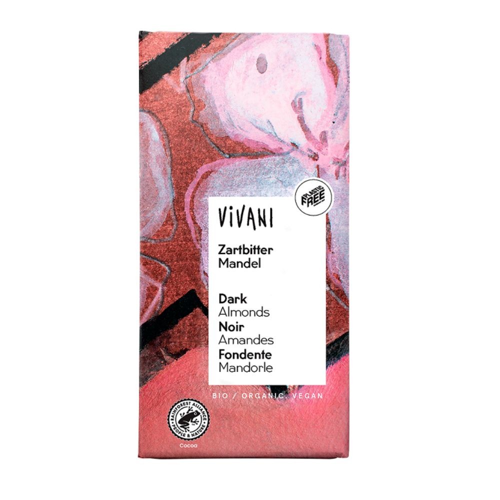 Czekolada gorzka z migdałami | Vivani
