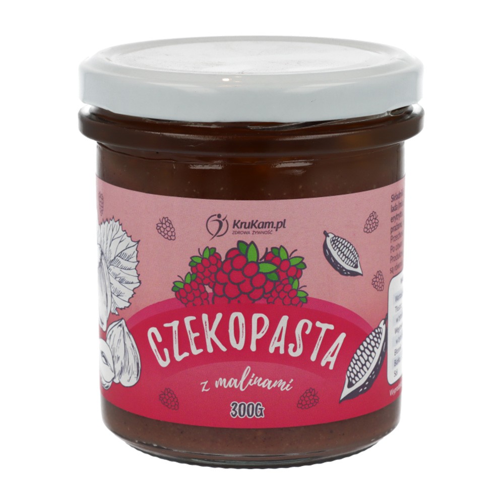 Czekopasta z malinami | KruKam