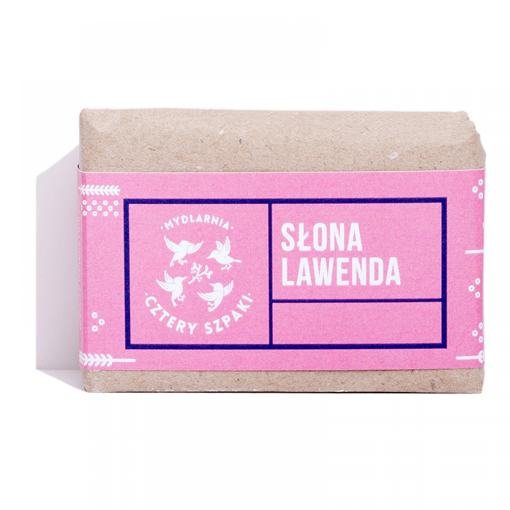 Mydło Słona Lawenda z solą himalajską | Cztery Szpaki