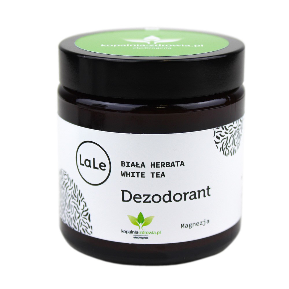 Dezodorant w kremie z węglanem magnezu BIAŁA HERBATA (szkło) | La-Le