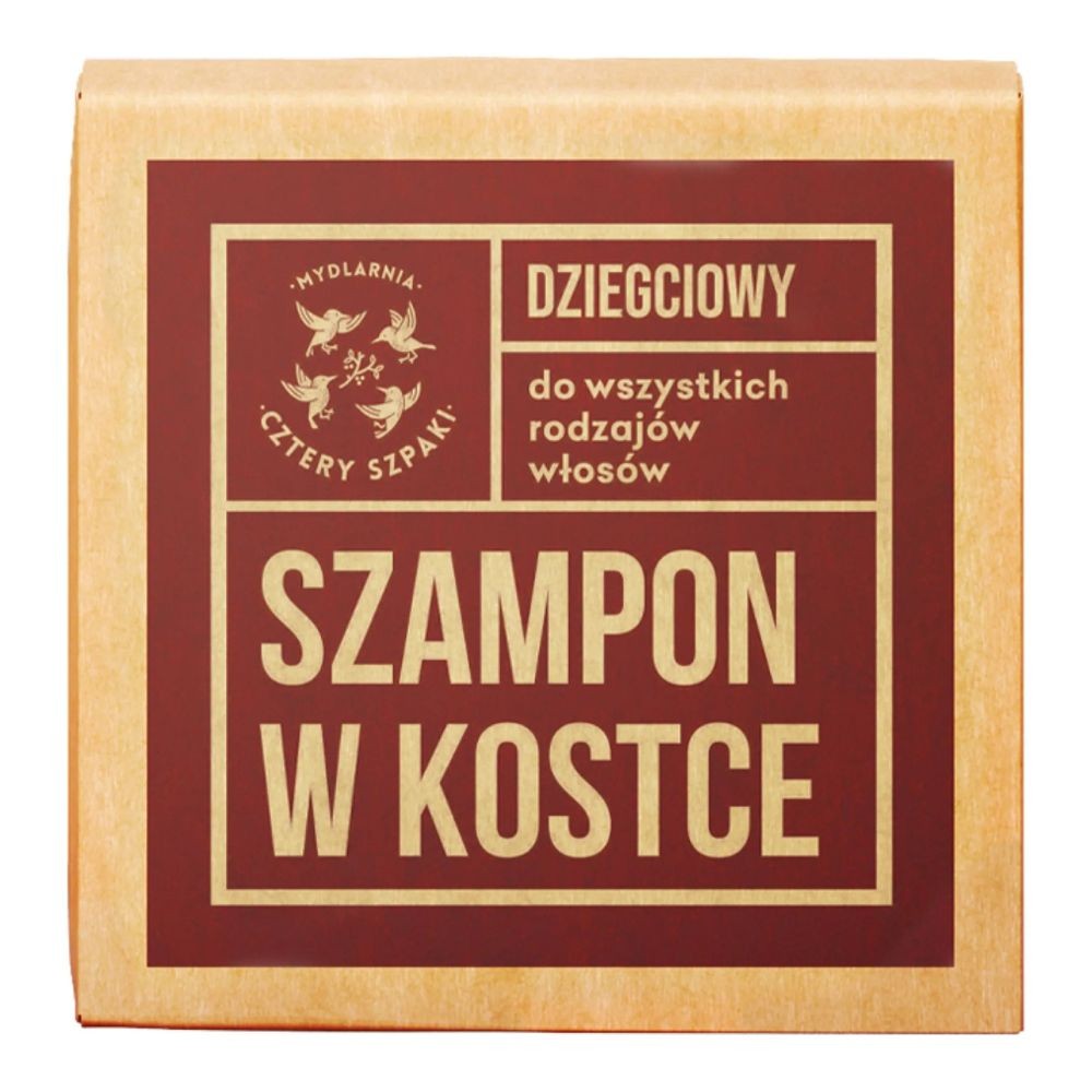Szampon do włosów w kostce - dziegciowy | Cztery Szpaki