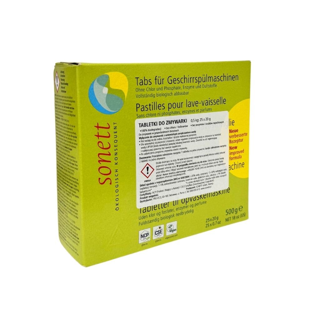 Ekologiczne tabletki do zmywarki | Sonett