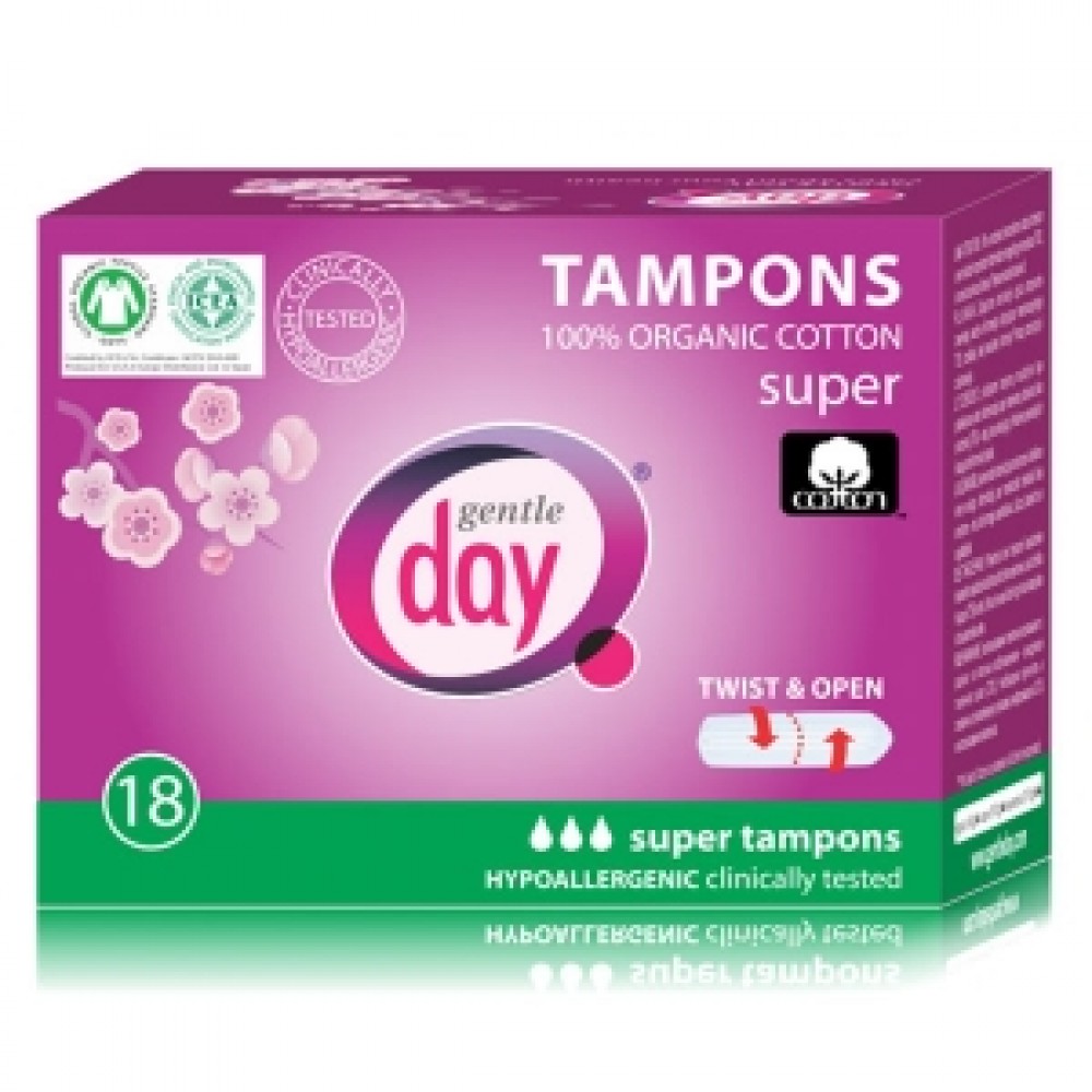 Tampony ekologiczne SUPER | Gentle Day