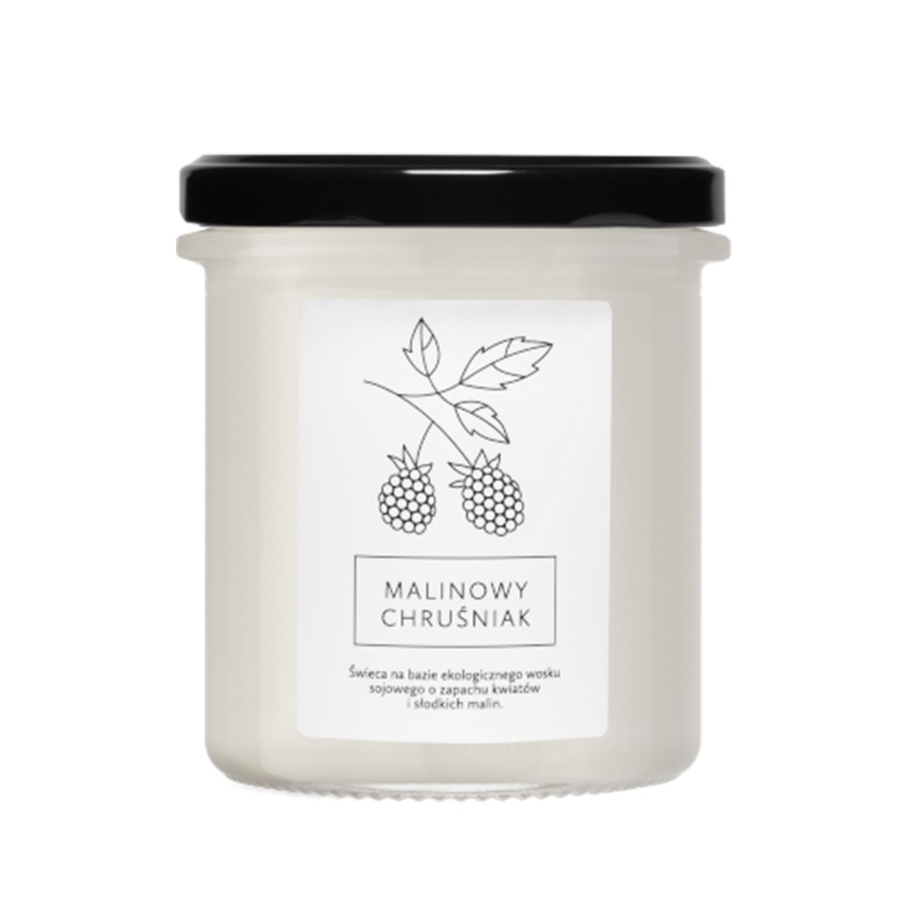 Świeca sojowa Malinowy Chruśniak | Hagi Cosmetics