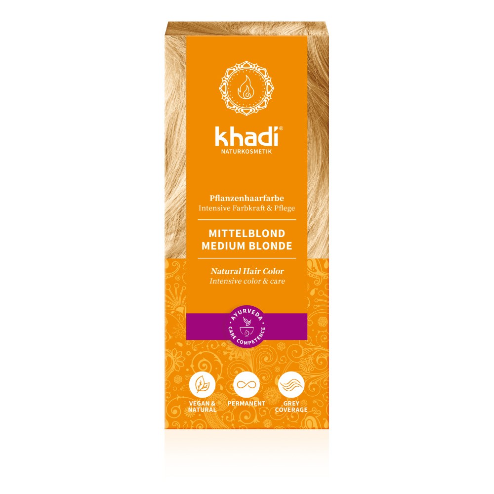 Naturalna henna Średni Blond | Khadi