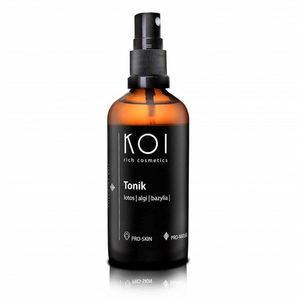 Nawilżający tonik do twarzy Lotos, Algi, Bazylia | Koi Cosmetics