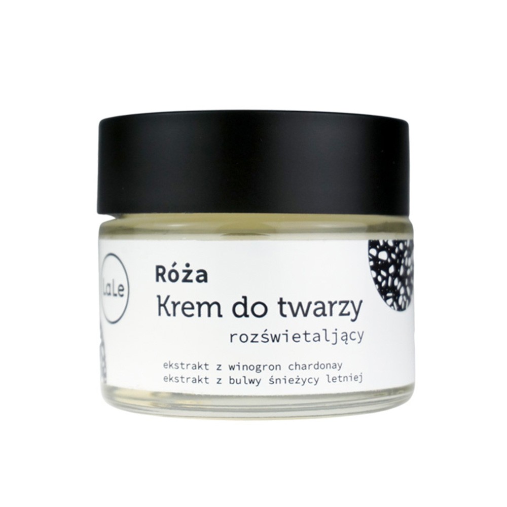 Krem do twarzy rozświetlający - różany | La-Le