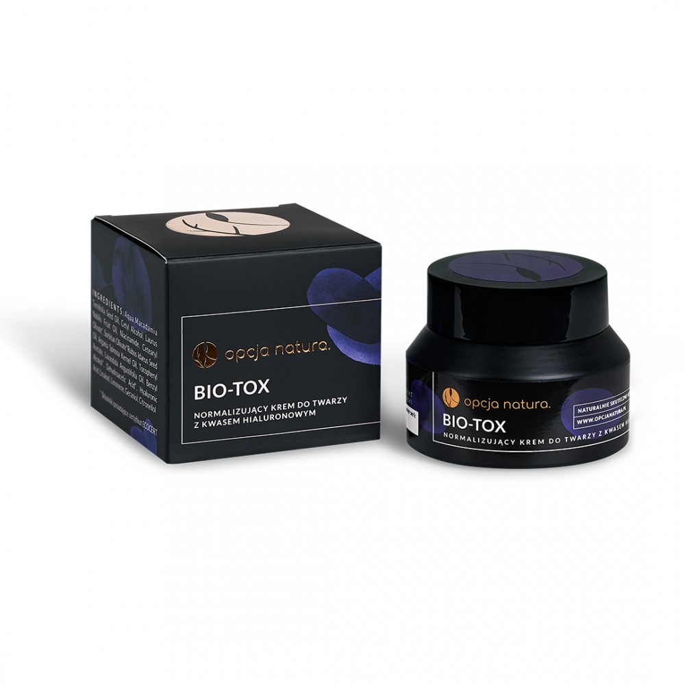 Krem do twarzy z kwasem hialuronowym Bio-tox | Opcja Natura
