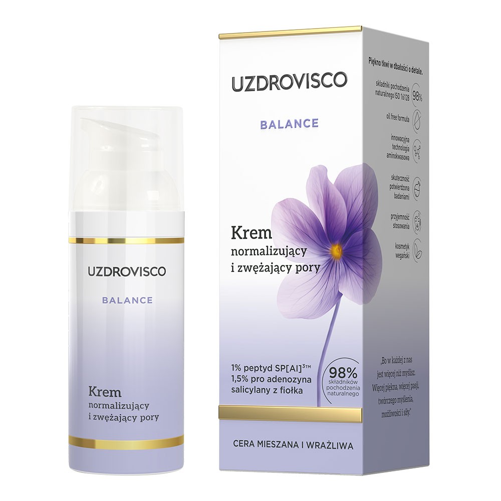 Krem normalizująco zwężający do twarzy Balance | Uzdrovisco