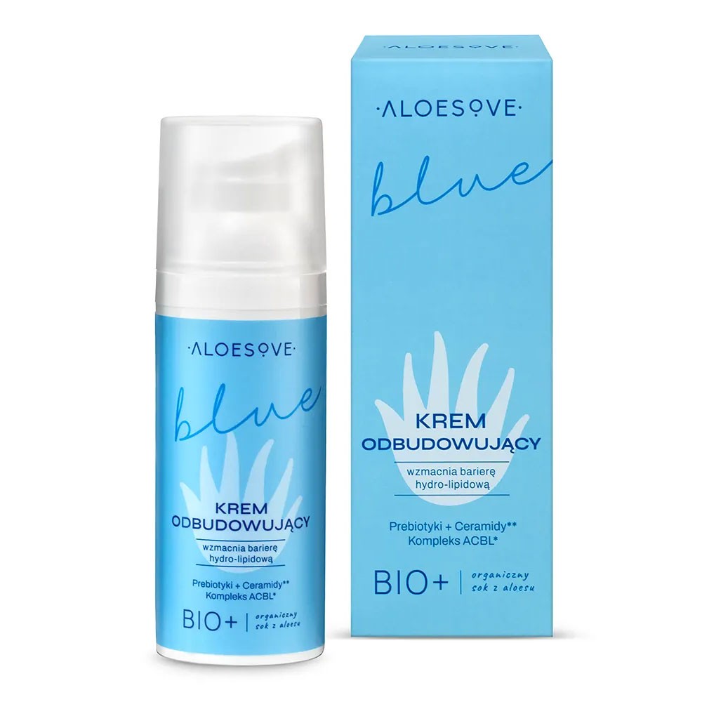 Krem odbudowujący do twarzy ALOESOVE BLUE | Aloesove