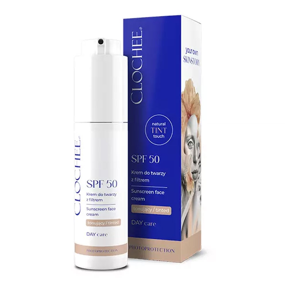 Krem tonujący z filtrem SPF50 | Clochee