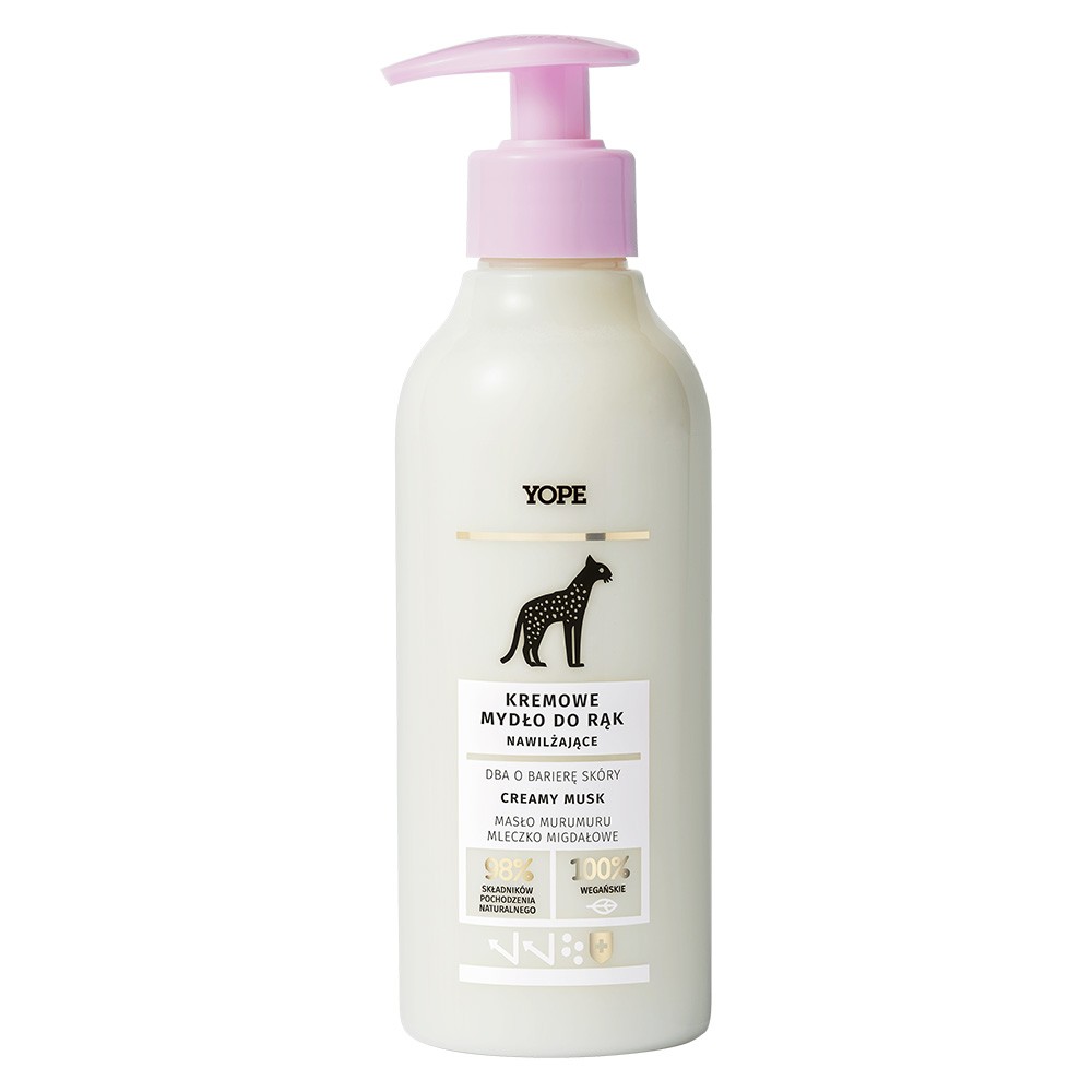 Kremowe nawilżające mydło do rąk Creamy musk | Yope