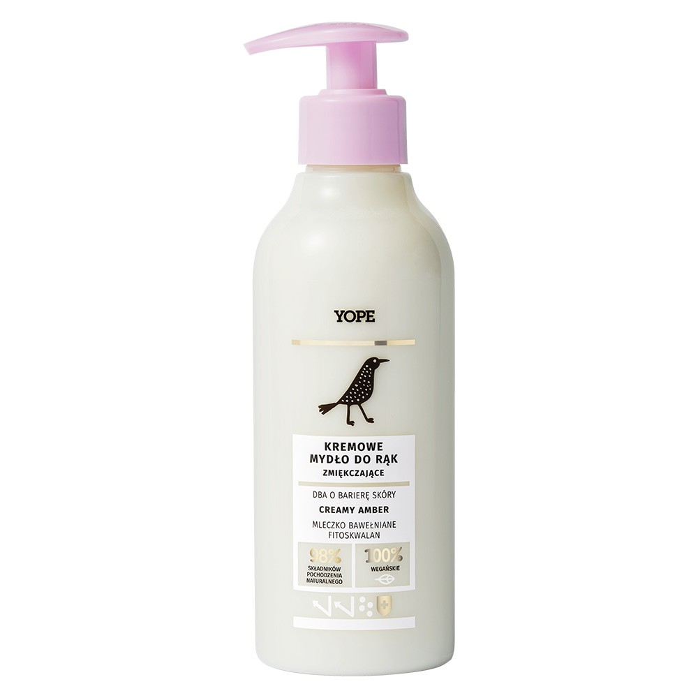 Kremowe zmiękczające mydło do rąk Creamy amber | Yope