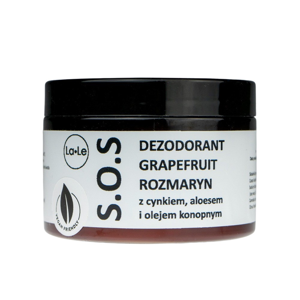 Dezodorant S.O.S. w kremie Grejpfrut i Rozmaryn | La-Le