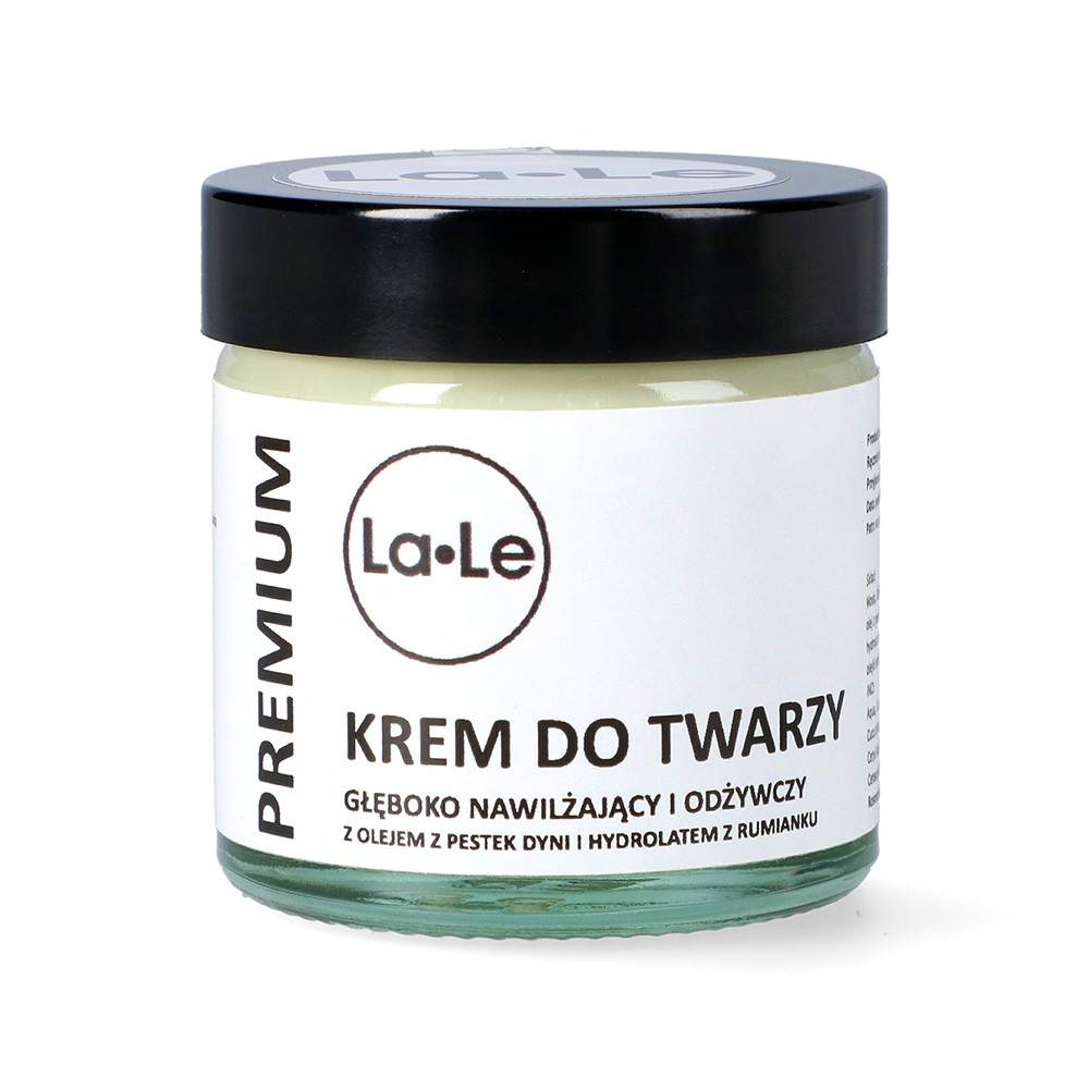 Krem do twarzy z olejem z pestek dyni i hydrolatem z rumianku | La-Le