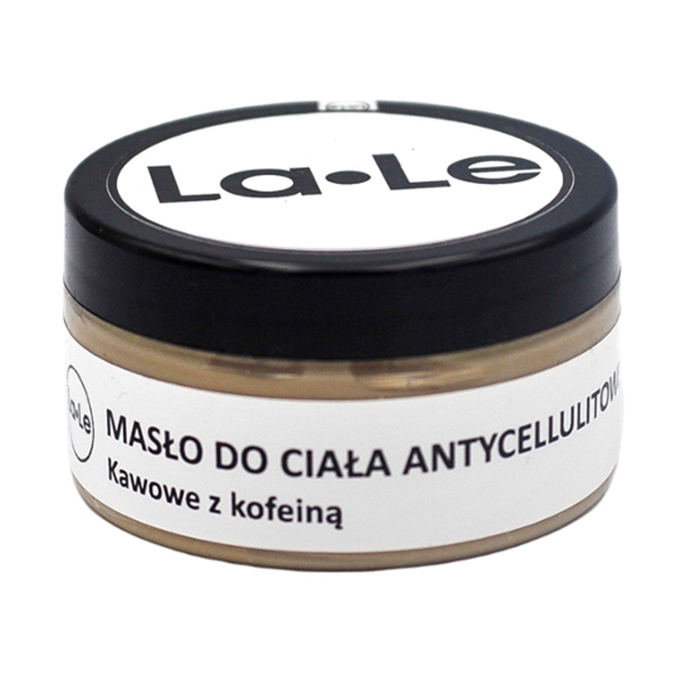Antycellulitowe masło kawowe do ciała z kofeiną | La-Le