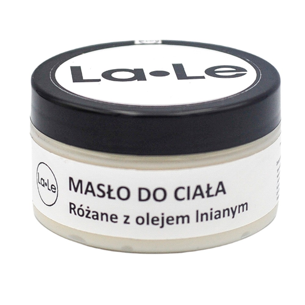 Masło różane do ciała z olejem lnianym | La-Le