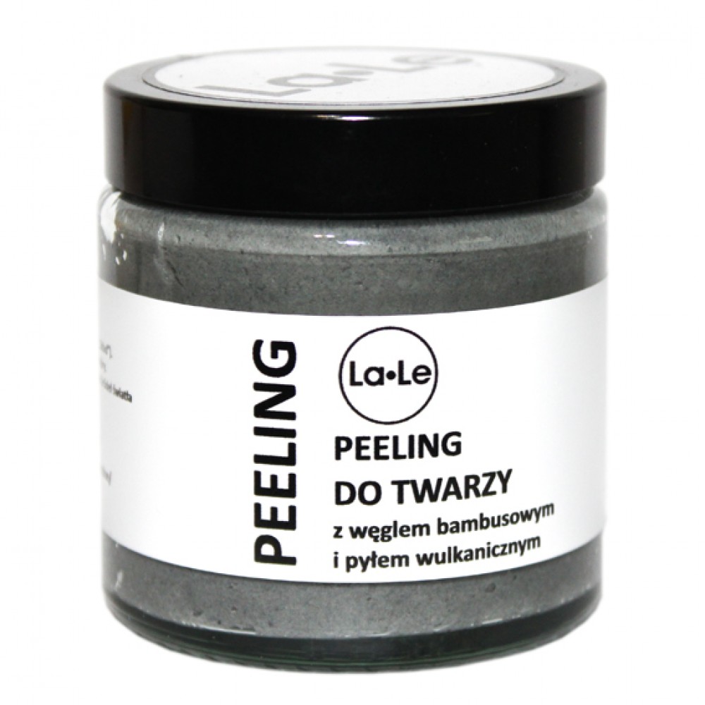 Peeling do twarzy z węglem bambusowym i pyłem wulkanicznym | La-Le
