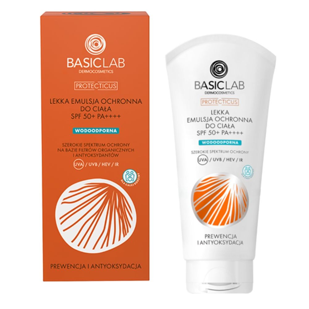 Lekka emulsja ochronna do ciała SPF 50+ PA++++ | BasicLab