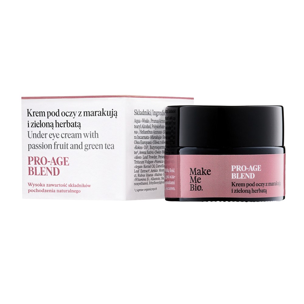 Krem pod oczy z marakują i zieloną herbatą Pro-Age Blend | Make Me Bio