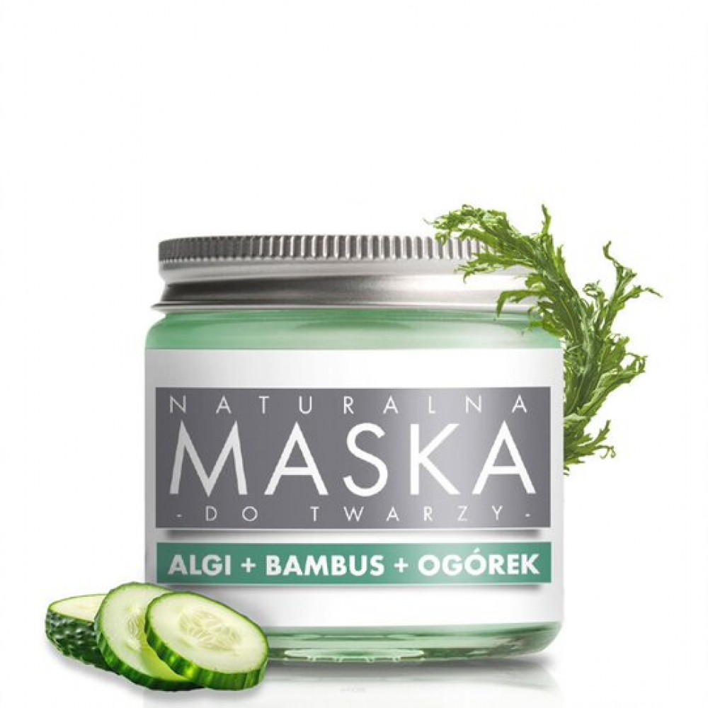Maska zielona Algi, Bambus, Ogórek | e-FIORE