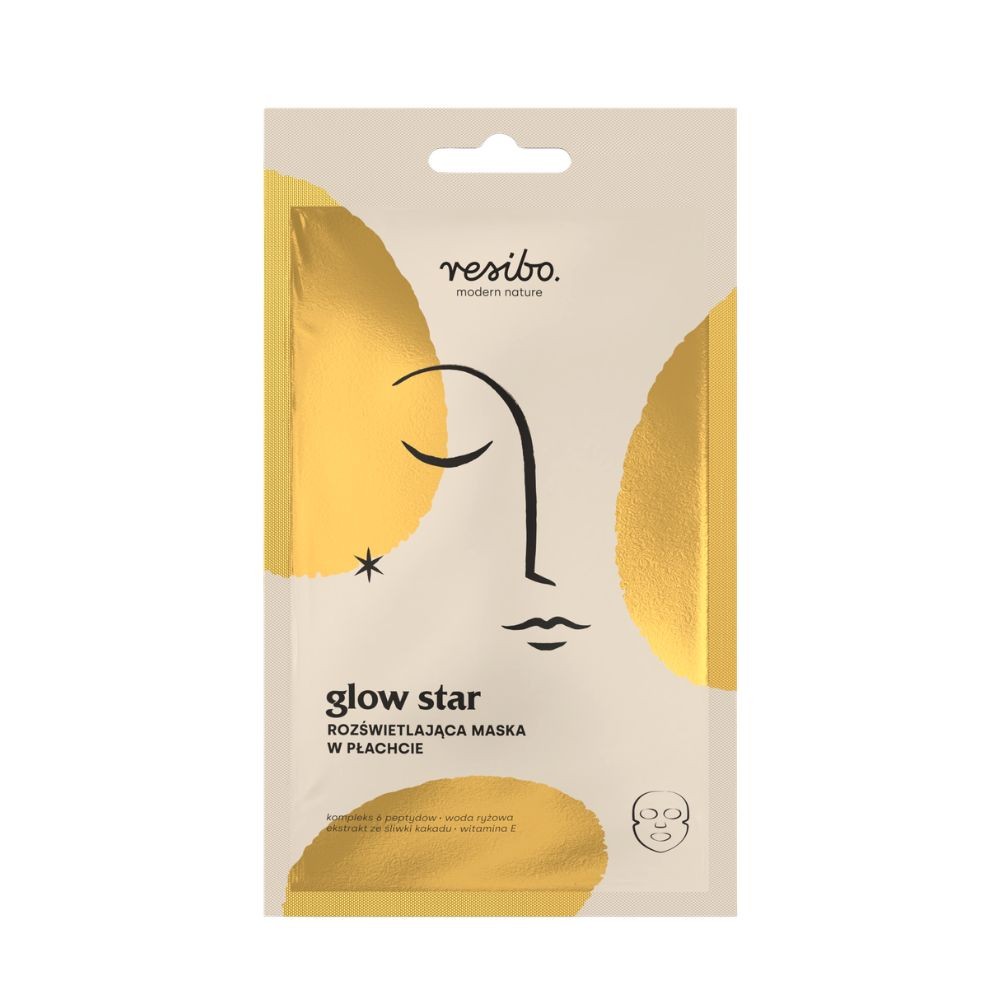 Maska w płachcie Glow Star | Resibo