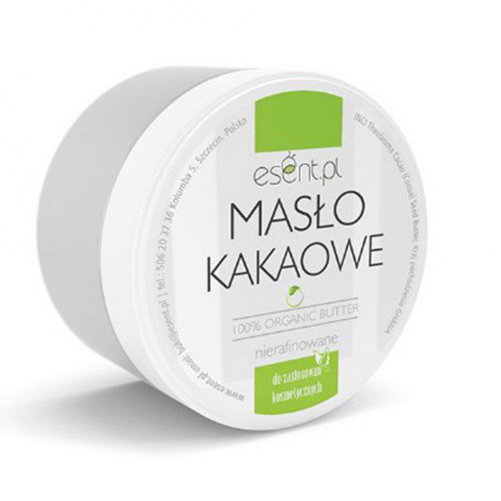 Masło kakaowe 100% organiczne nierafinowane | Esent