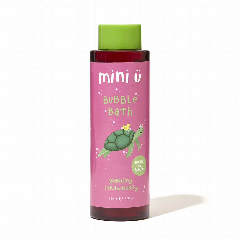 Naturalny bąbelkowy płyn do kąpieli TRUSKAWKA 0+ | Mini U