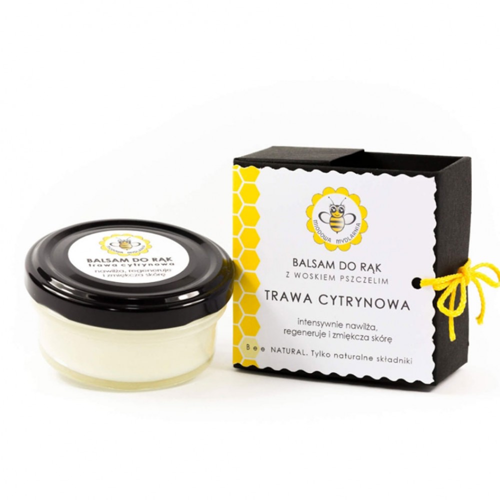 Balsam do dłoni i paznokci Trawa Cytrynowa | Miodowa Mydlarnia